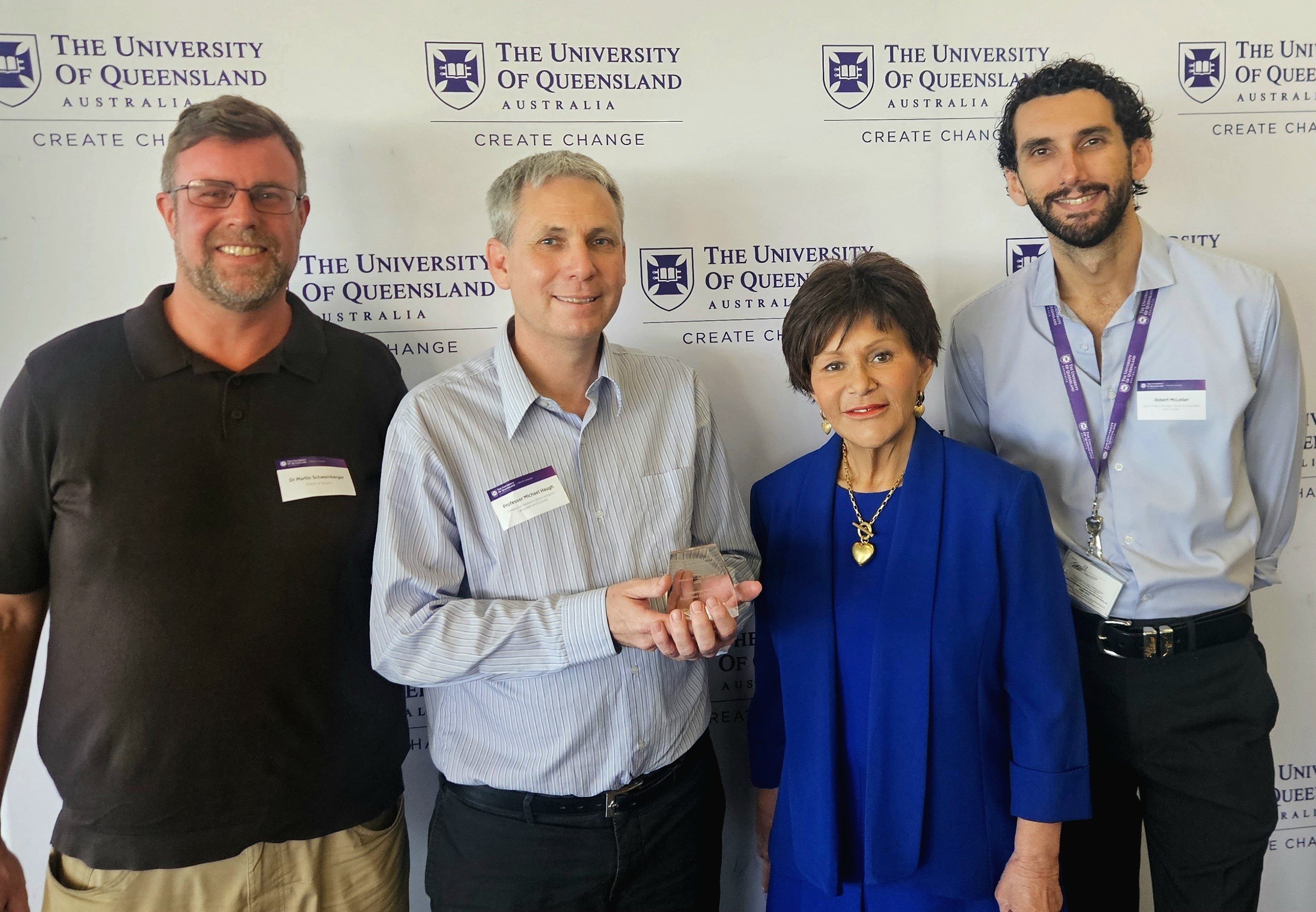 LDaCA team receiving the 2026 UQ Culture Award for Responsible Research Practices